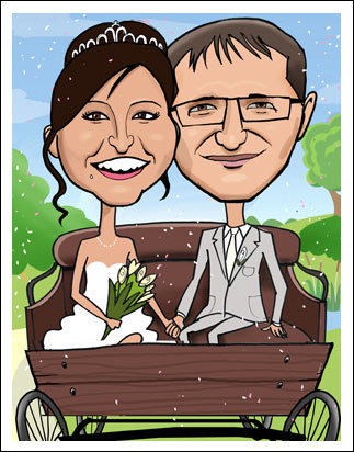Cartoon Me Online Caricatures - Couples